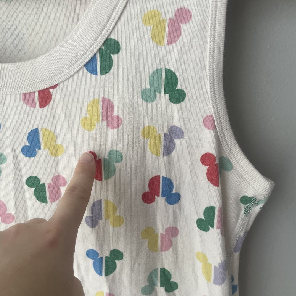 HANNA ANDERSSON DISNEY MICKEY MOUSE WOMEN'S TANK TOP PAJAMAS SZ M - Picture 3 of 7